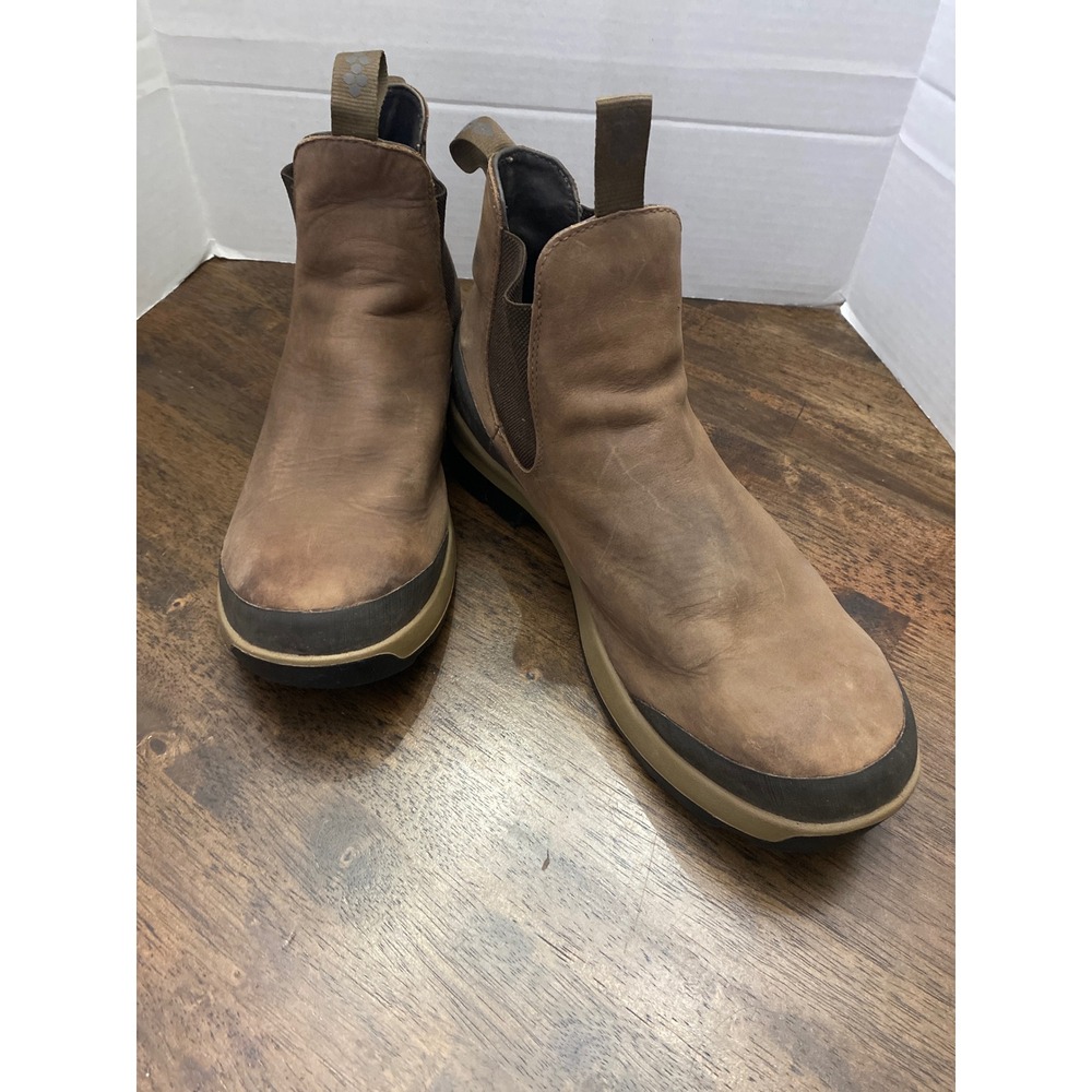 Danner Pub Garden Chelsea Chocolate Brown Leather Waterproof Boots Mens 14 30331